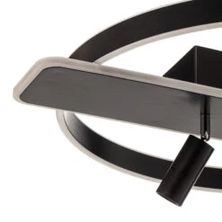 Lucande Stigla LED-Deckenleuchte, Rund, Nickel -Lucande 9922043 5