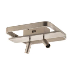 Lucande Stigla LED-Deckenleuchte, Eckig, Nickel -Lucande 9922045 2