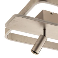 Lucande Stigla LED-Deckenleuchte, Eckig, Nickel -Lucande 9922045 5