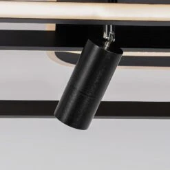 Lucande Tival LED-Deckenlampe, Lang, Schwarz -Lucande 9922048 4