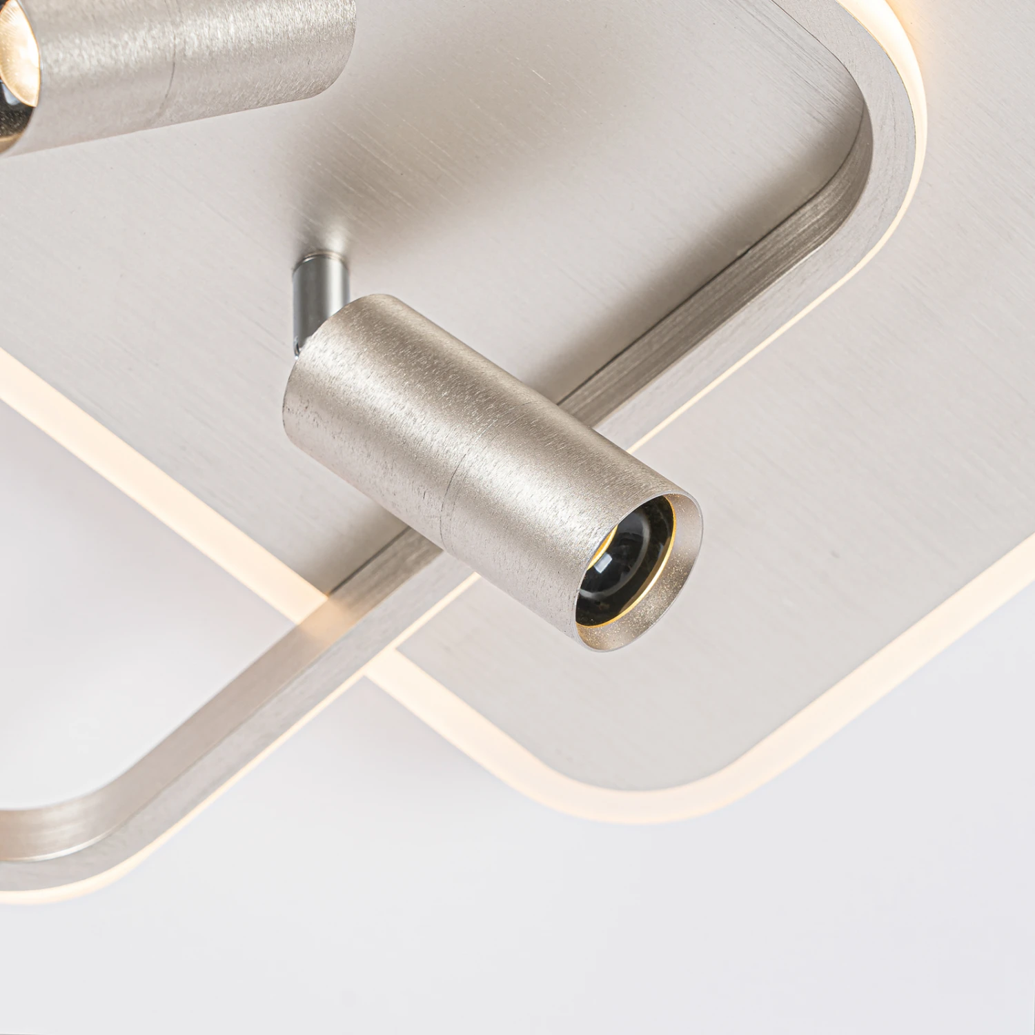 Lucande Tival LED-Deckenlampe, Eckig, 43cm, Nickel 9 Lucande Tival LED-Deckenlampe, Eckig, 43cm, Nickel – Bild 7