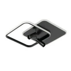 Lucande Tival LED-Deckenlampe Eckig, 43cm, Schwarz -Lucande 9922050 2