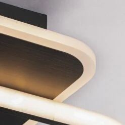 Lucande Tival LED-Deckenlampe Eckig, 34cm, Schwarz -Lucande 9922052 5