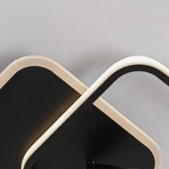 Lucande Tival LED-Deckenlampe Eckig, 34cm, Schwarz -Lucande 9922052 6