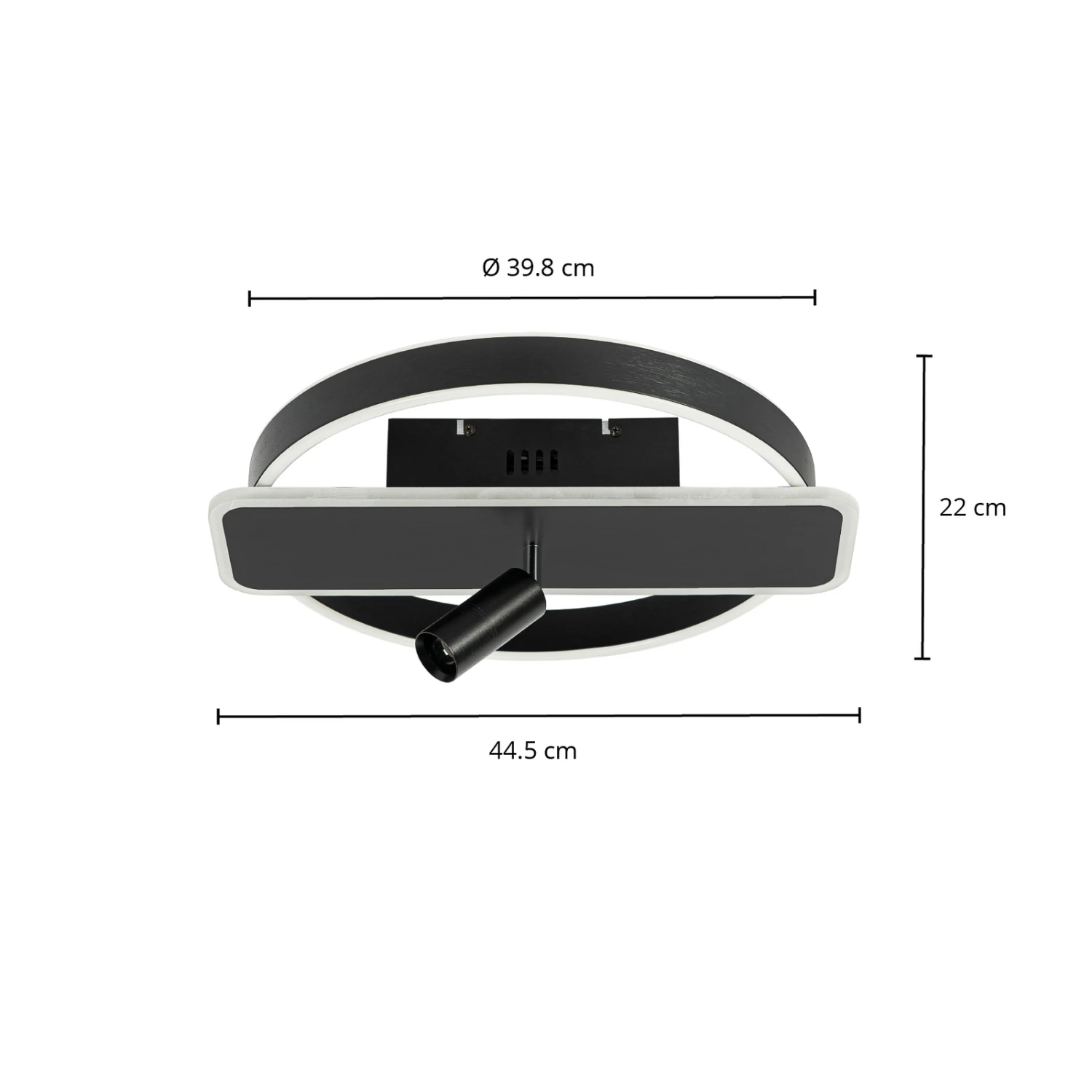 Lucande Damivan LED-Deckenlampe, Rund, Schwarz 6 Lucande Damivan LED-Deckenlampe, Rund, Schwarz – Bild 4