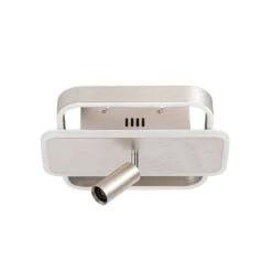 Lucande Damivan LED-Deckenlampe, Eckig Nickel -Lucande 9922057 2