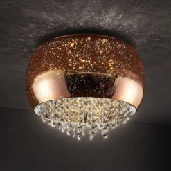 Lucande Elinara Kristall-Deckenlampe, 40 Cm Kupfer -Lucande 9923002 6