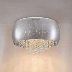 Lucande Elinara Kristall-Deckenlampe, 50 Cm Chrom -Lucande 9923003 3