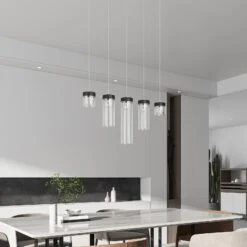 Lucande Imanu Esstisch-Hängeleuchte, Fünfflammig -Lucande 9923009 2