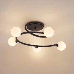 Lucande Chenoa Deckenleuchte In Spiralenform -Lucande 9923012 5