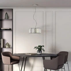 Lucande Alobani LED-Hängeleuchte Mit Kristallen -Lucande 9923014 2