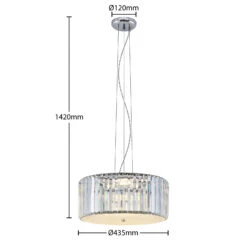 Lucande Alobani LED-Hängeleuchte Mit Kristallen -Lucande 9923014 4