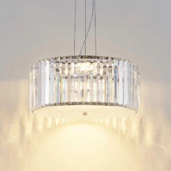 Lucande Alobani LED-Hängeleuchte Mit Kristallen -Lucande 9923014 5