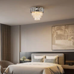 Lucande Miraia Kristall-Deckenleuchte, Verspiegelt -Lucande 9923030 1