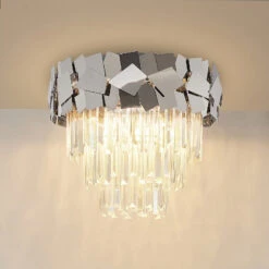 Lucande Miraia Kristall-Deckenleuchte, Verspiegelt -Lucande 9923030 4