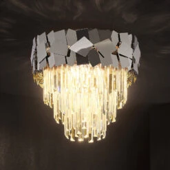 Lucande Miraia Kristall-Deckenleuchte, Verspiegelt -Lucande 9923030 5