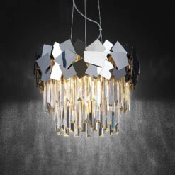 Lucande Miraia Kristall-Hängeleuchte, Verspiegelt 15 Lucande Miraia Kristall-Hängeleuchte, Verspiegelt -Lucande 9923032 4