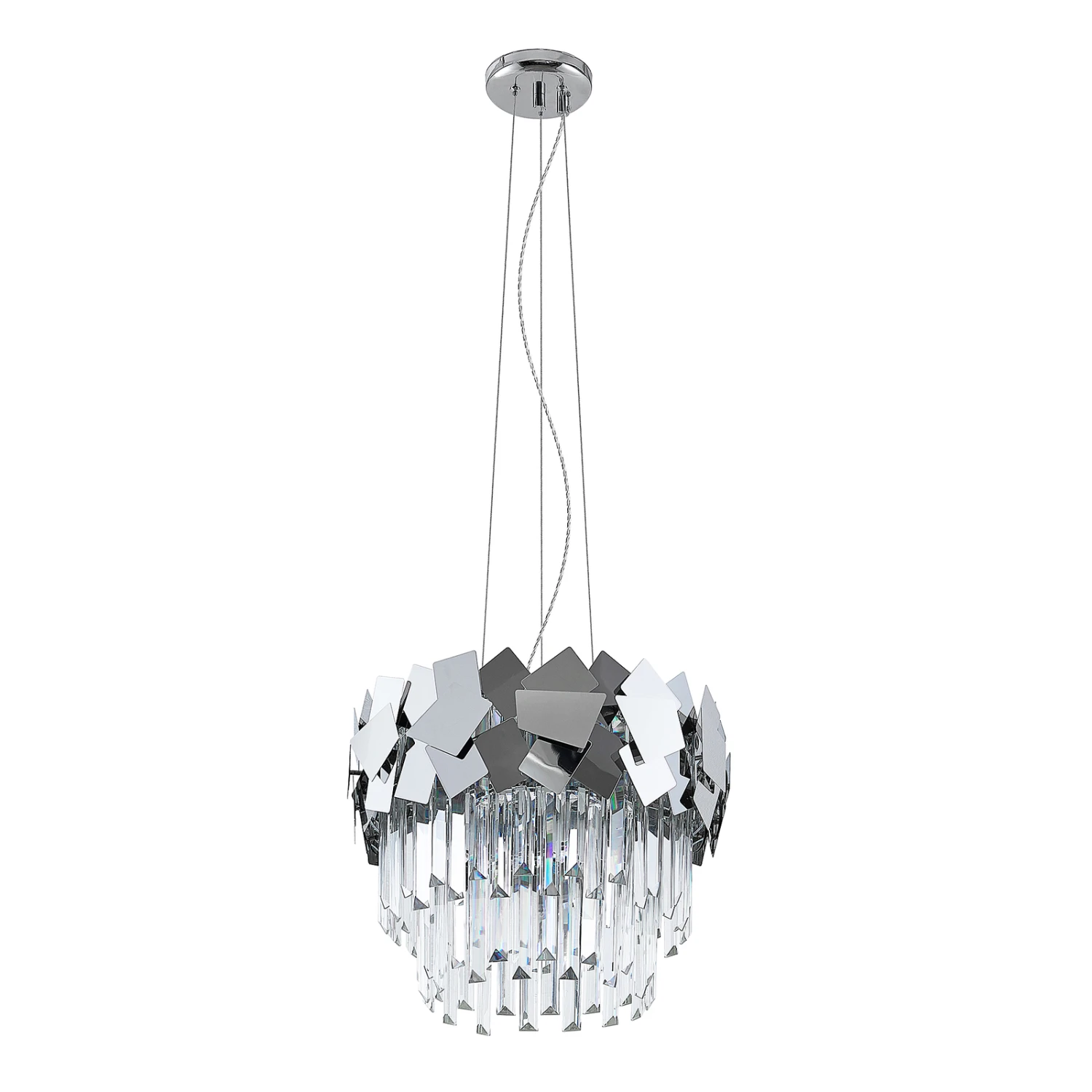 Lucande Miraia Kristall-Hängeleuchte, Verspiegelt 8 Lucande Miraia Kristall-Hängeleuchte, Verspiegelt – Bild 6