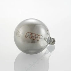 Lucande LED-Lampe E27 G125 4W 1.800K Dimmbar Smoke -Lucande 9927010 4