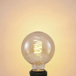 Lucande LED-Lampe E27 G95 4W 2.700 K Dimmbar Amber -Lucande 9927011 2