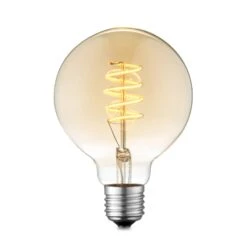 Lucande LED-Lampe E27 G95 4W 2.700 K Dimmbar Amber