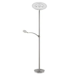 Lucande Journi LED-Stehleuchte, Nickel -Lucande 9940001 3