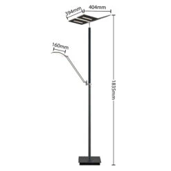 Lucande Hadlee LED-Stehleuchte, Anthrazit -Lucande 9940003 3