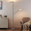 Lucande Hadlee LED-Stehleuchte, Nickel 1 Lucande Hadlee LED-Stehleuchte, Nickel -Lucande 9940004