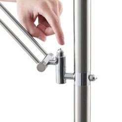 Lucande Hadlee LED-Stehleuchte, Nickel -Lucande 9940004 7