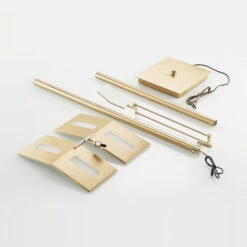 Lucande Hadlee LED-Stehleuchte, Messing -Lucande 9940005 7