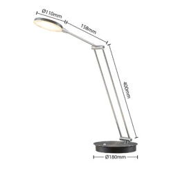 Lucande Ensley LED-Tischleuchte, Anthrazit -Lucande 9940008 4