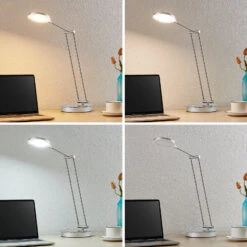 Lucande Ensley LED-Tischleuchte, Nickel 16 Lucande Ensley LED-Tischleuchte, Nickel -Lucande 9940009 5