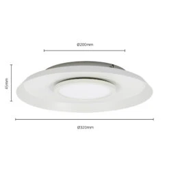 Lucande Merilla Deckenleuchte, Weiß 10 Lucande Merilla Deckenleuchte, Weiß -Lucande 9951107 3