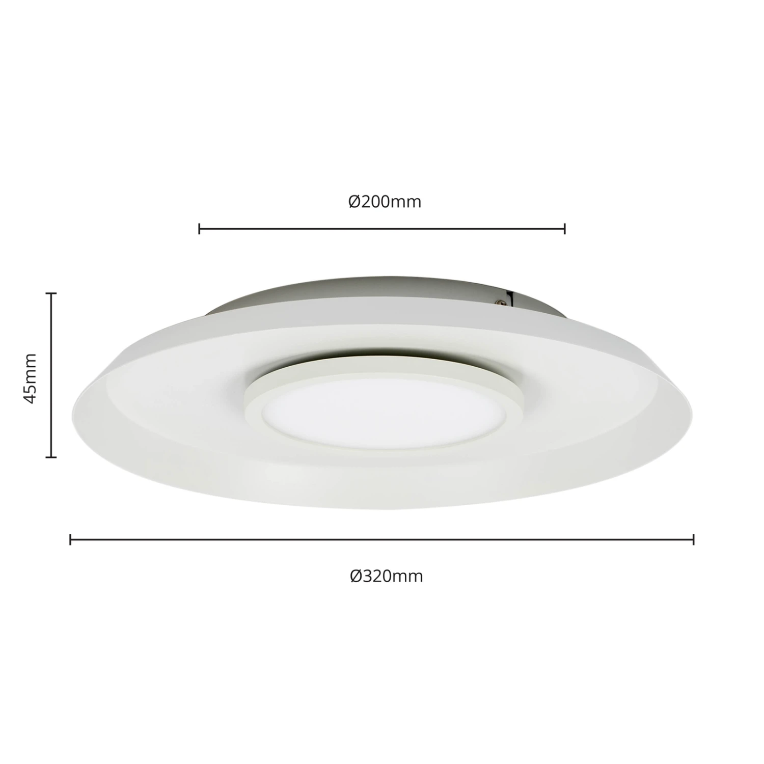 Lucande Merilla Deckenleuchte, Weiß 6 Lucande Merilla Deckenleuchte, Weiß – Bild 4