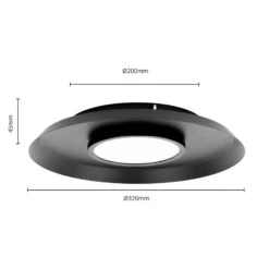 Lucande Merilla Deckenleuchte, Schwarz -Lucande 9951108 3