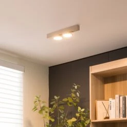 Lucande Kellino Deckenleuchte, 2-flammig, Nickel -Lucande 9951110 2