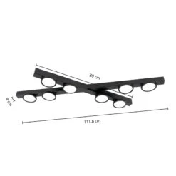 Lucande Kellino Deckenleuchte, Flexibel, 8-flammig -Lucande 9951116 4