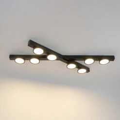 Lucande Kellino Deckenleuchte, Flexibel, 8-flammig -Lucande 9951116 5