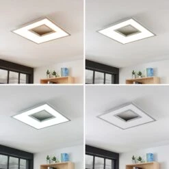 Lucande LED-Deckenleuchte Durun, Dimmbar, CCT, Eckig 60 Cm -Lucande 9956026 1