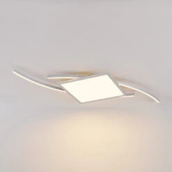 Lucande Tiaro LED-Deckenlampe, Eckig, 56,6 Cm, CCT 13 Lucande Tiaro LED-Deckenlampe, Eckig, 56,6 Cm, CCT -Lucande 9956097 2