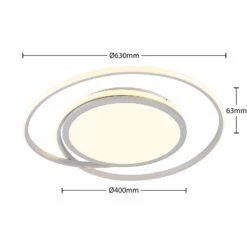 Lucande Noud LED-Deckenlampe, CCT-Farbwechsel -Lucande 9956107 5