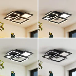 Lucande Narumi LED-Deckenlampe CCT, 38 Cm, Schwarz 14 Lucande Narumi LED-Deckenlampe CCT, 38 Cm, Schwarz -Lucande 9956147 3