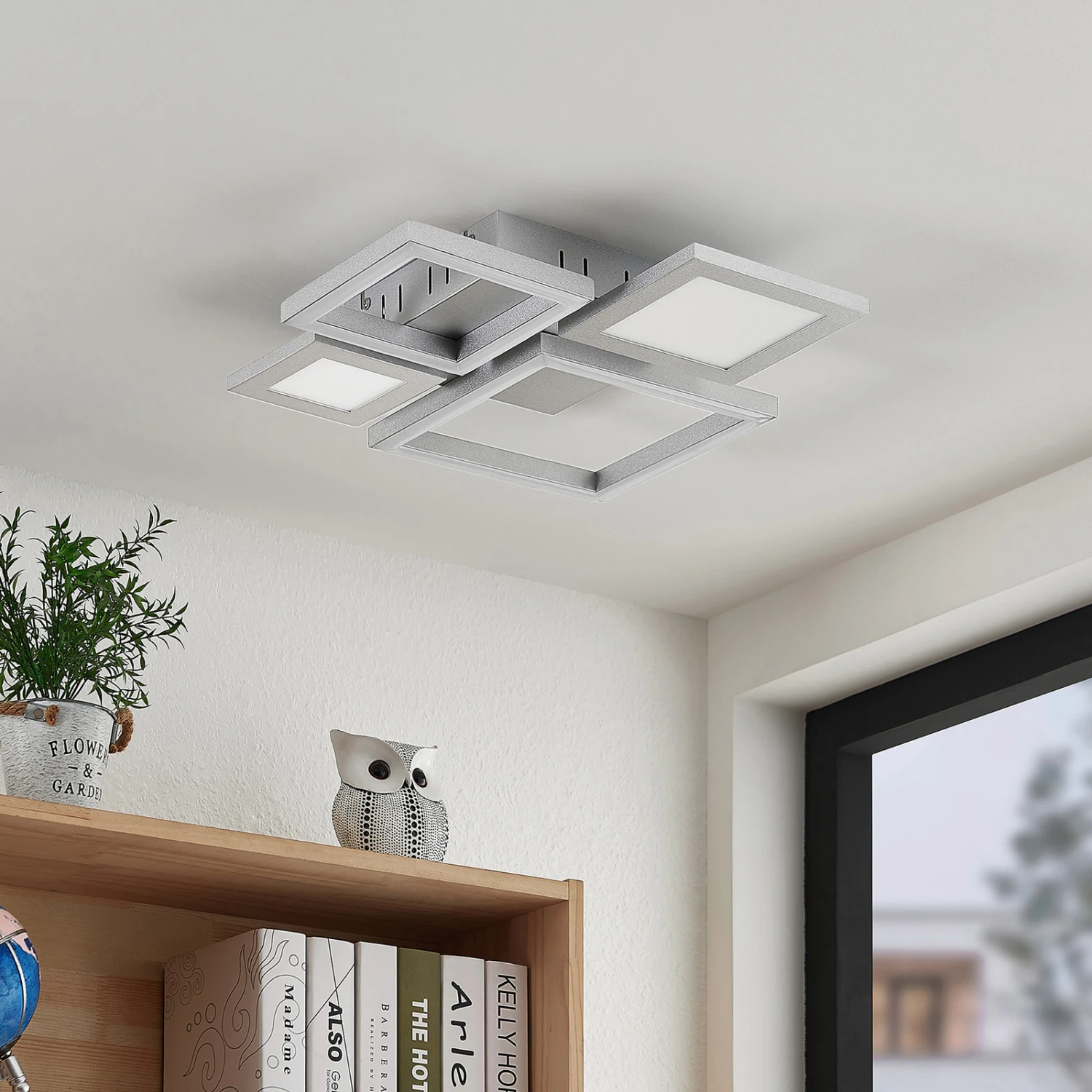 Lucande Narumi LED-Deckenlampe CCT, 38 Cm, Weiß 5 Lucande Narumi LED-Deckenlampe CCT, 38 Cm, Weiß – Bild 3