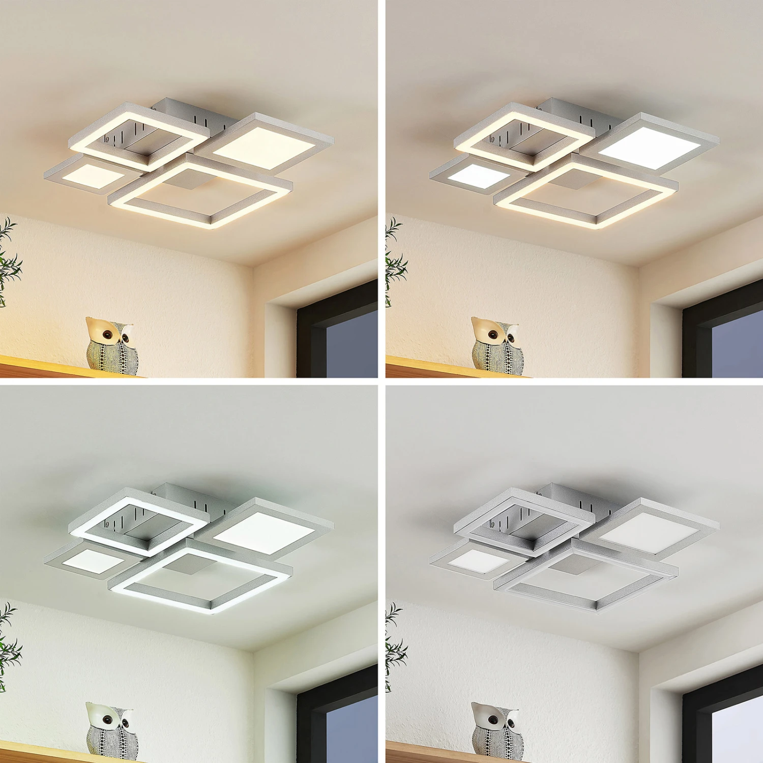 Lucande Narumi LED-Deckenlampe CCT, 38 Cm, Weiß 6 Lucande Narumi LED-Deckenlampe CCT, 38 Cm, Weiß – Bild 4