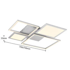 Lucande Narumi LED-Deckenlampe CCT, 75 Cm, Weiß -Lucande 9956150 5
