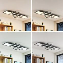 Lucande Narumi LED-Deckenlampe CCT, 110cm, Schwarz -Lucande 9956151 3