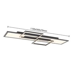 Lucande Narumi LED-Deckenlampe CCT, 110cm, Schwarz -Lucande 9956151 5