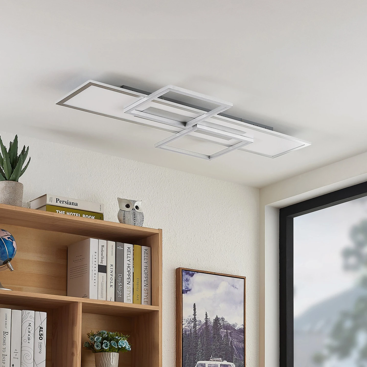 Lucande Narumi LED-Deckenlampe CCT, 110cm, Weiß 4 Lucande Narumi LED-Deckenlampe CCT, 110cm, Weiß – Bild 2