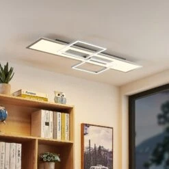 Lucande Narumi LED-Deckenlampe CCT, 110cm, Weiß 13 Lucande Narumi LED-Deckenlampe CCT, 110cm, Weiß -Lucande 9956152 2