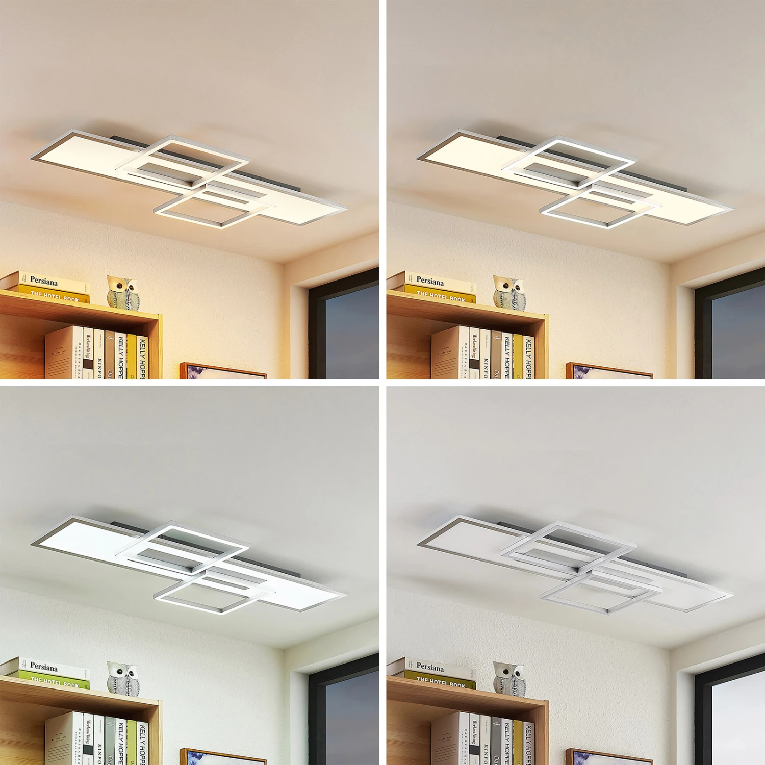 Lucande Narumi LED-Deckenlampe CCT, 110cm, Weiß 6 Lucande Narumi LED-Deckenlampe CCT, 110cm, Weiß – Bild 4